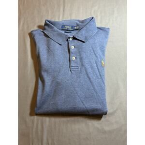 Polo Ralph Lauren Slim Fit Polo Shirt Mens XXL Blue Short Sleeve Cotton